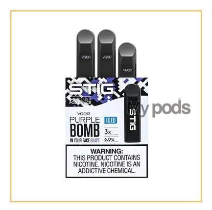 Stig caixa, stig Purple bomb, purple bomb pod, 900 puffs