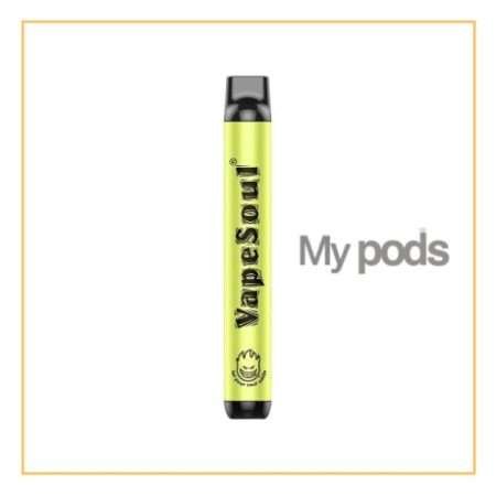 Vapesoul 1000 puffs, Blackcurrent Lemonade, Descartável, 5%, Pod