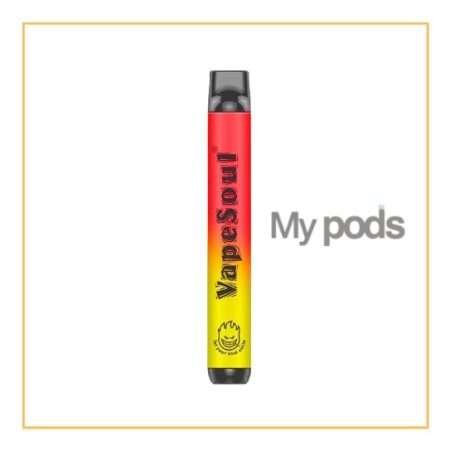 Vapesoul 1000 puffs, Lychee Ice, Descartável, 5%, Pod