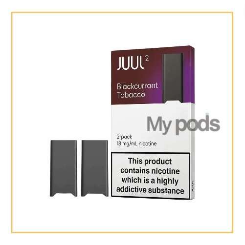 Blackcurrant Tobacco, New pods juul2, Juul2 original, 1.8% Pods, Juul2 Blackcurrant Tobacco